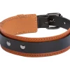 Koiran Pannat>RUKKA PETS Leather Double Musta
