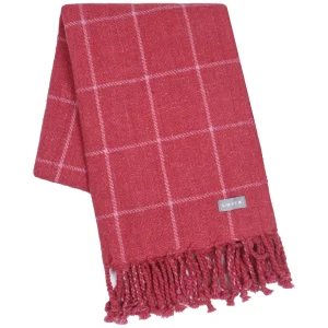 Torkkupeitot>LUHTA HOME Ruutu 125X150 Cm Punainen